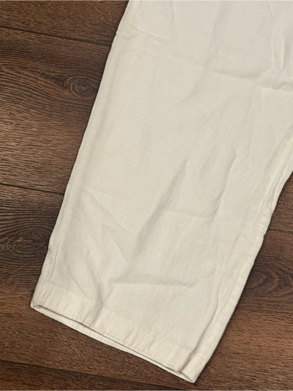 GAP White Wide-Leg Drawstring Utility Pants - Picture 5 of 6